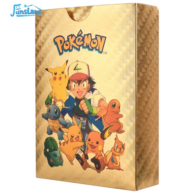 Set 55 tấm thẻ bài Pokemon FUNSLANE phiên bản tiếng Anh tùy chọn màu sắc