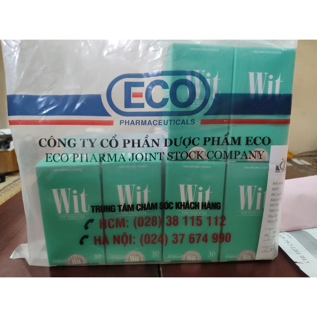 Wit - Bảo vệ võng mạc và thủy tinh thể. Tăng cường thị lực, giảm mờ, mỏi mắt