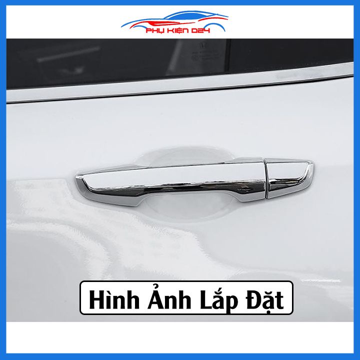 Ốp tay hõm CRV 2018-2019-2020-2021-2022 mạ crom, vân cacbon, titan chống trầy bảo vệ cửa xe ô tô