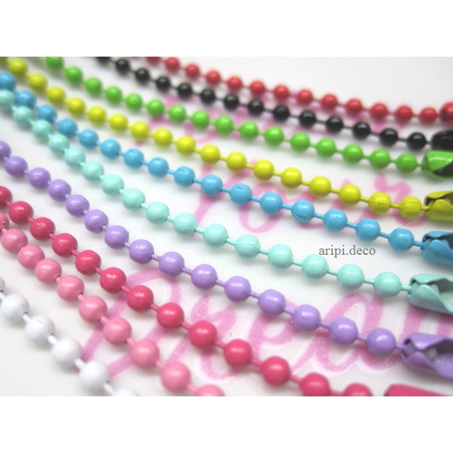 Dây bi làm phụ kiện đủ màu 8mm và 12 mm N15/ Nguyên liệu làm handmade