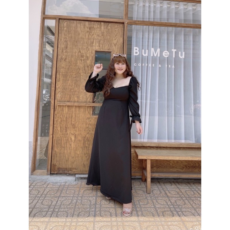 Đầm maxi đan dây bigsize 60=>90kg