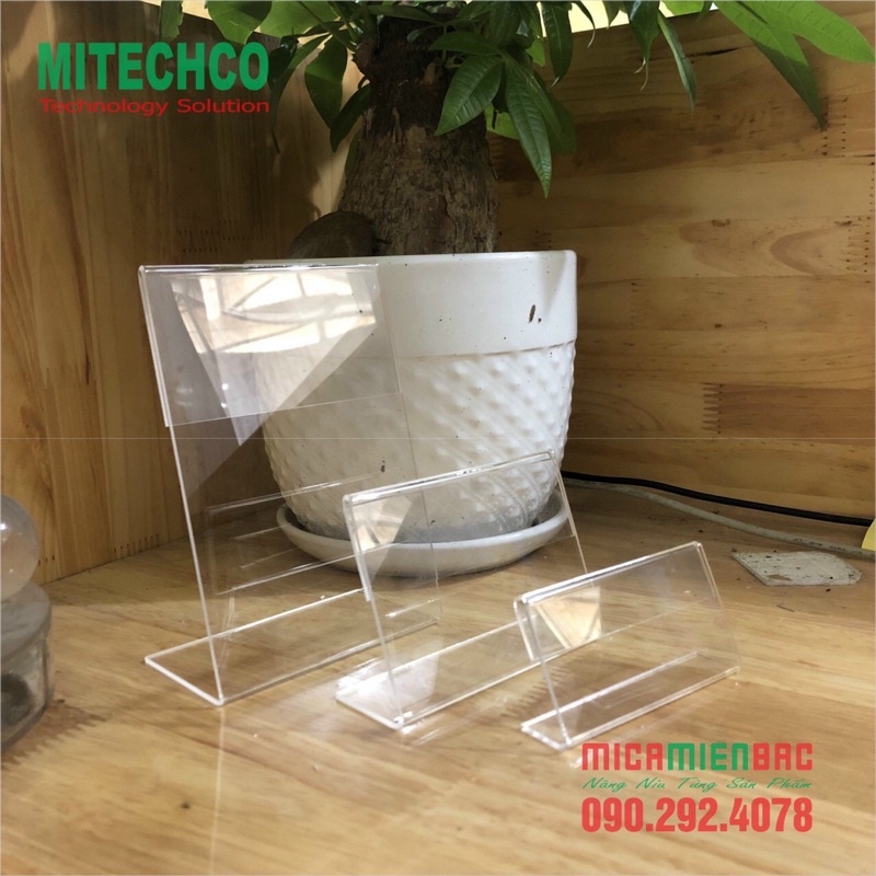 Menu Mica Chữ L Chochen Đài Loan Cao Cấp 8x16cm và A6 10,5x15cm và giá rẻ