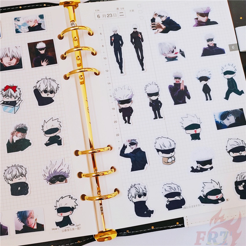 50pcs/m ★ Jujutsu kaisen. Hình dán hướng dẫn sử dụng nhật ký mini gojo satoru q-1 ★ Diy fashion scrapbooks album decor decals stickers