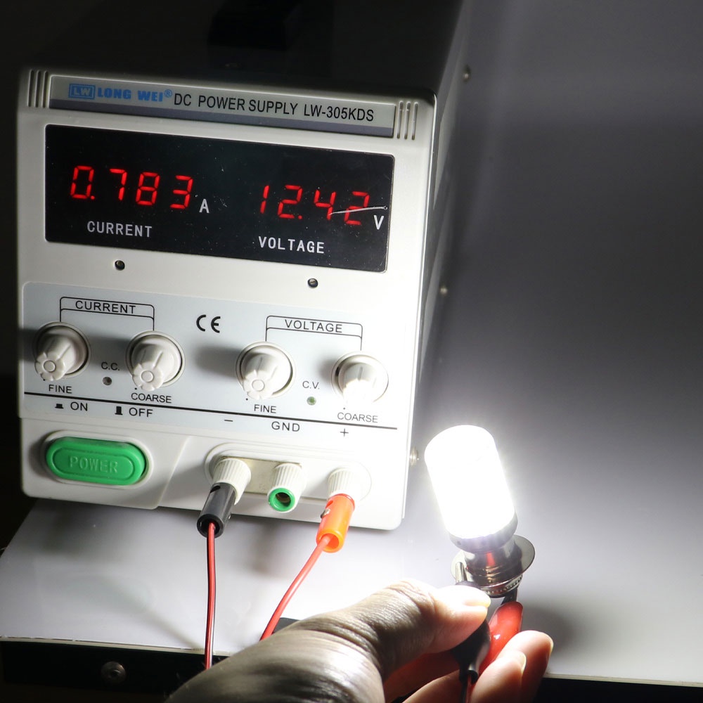 1 Đèn Pha LED 12V H4 P15D BA20D 4014 144SMD Cho Xe Máy