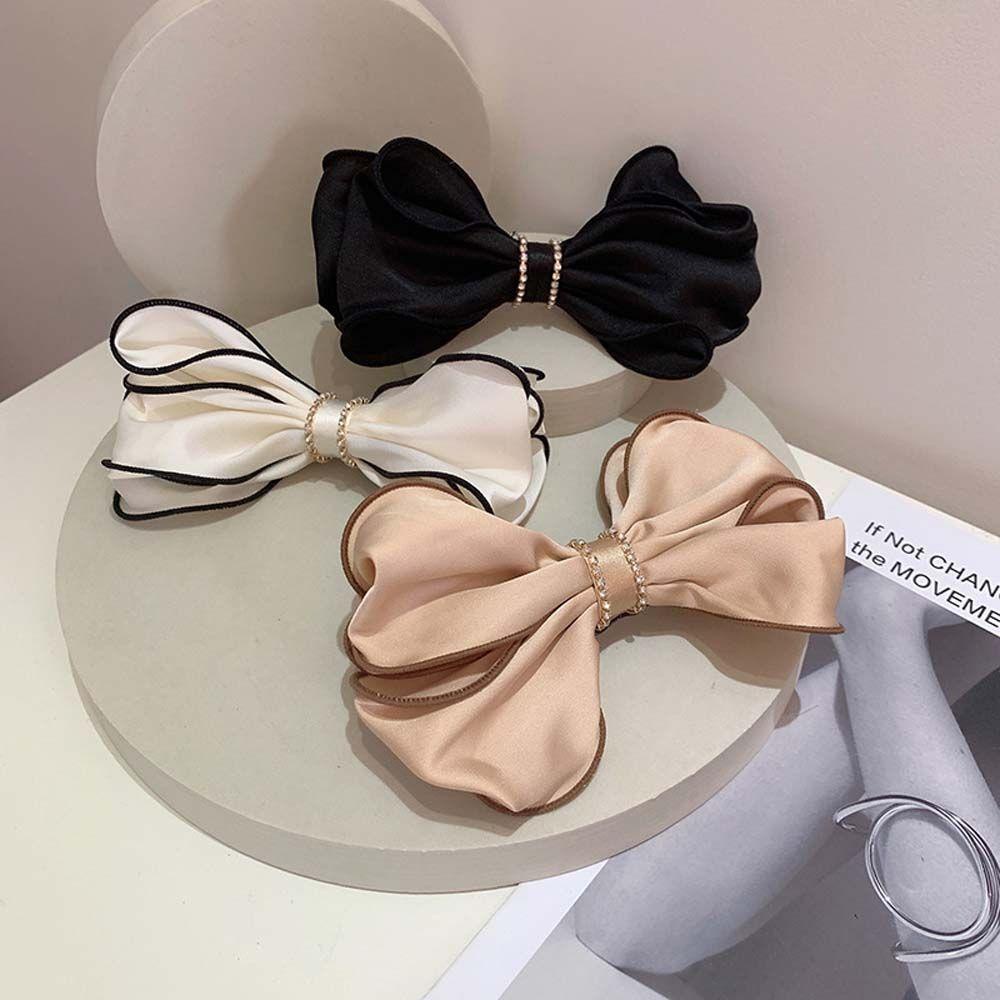 IVORY Kẹp Tóc Đính Nơ Kiểu Hàn Quốc Dễ Thương Xinh Xắn Dành Cho Bé Gái