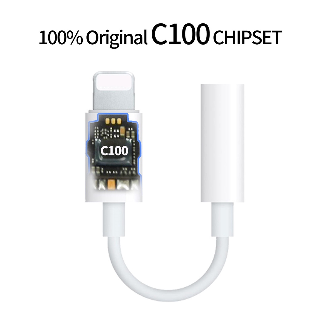 Cáp chuyển đổi âm thanh PLEXTONE GS1P Chipset C100 100% chính hãng Lightning sang 3.5mm AUX