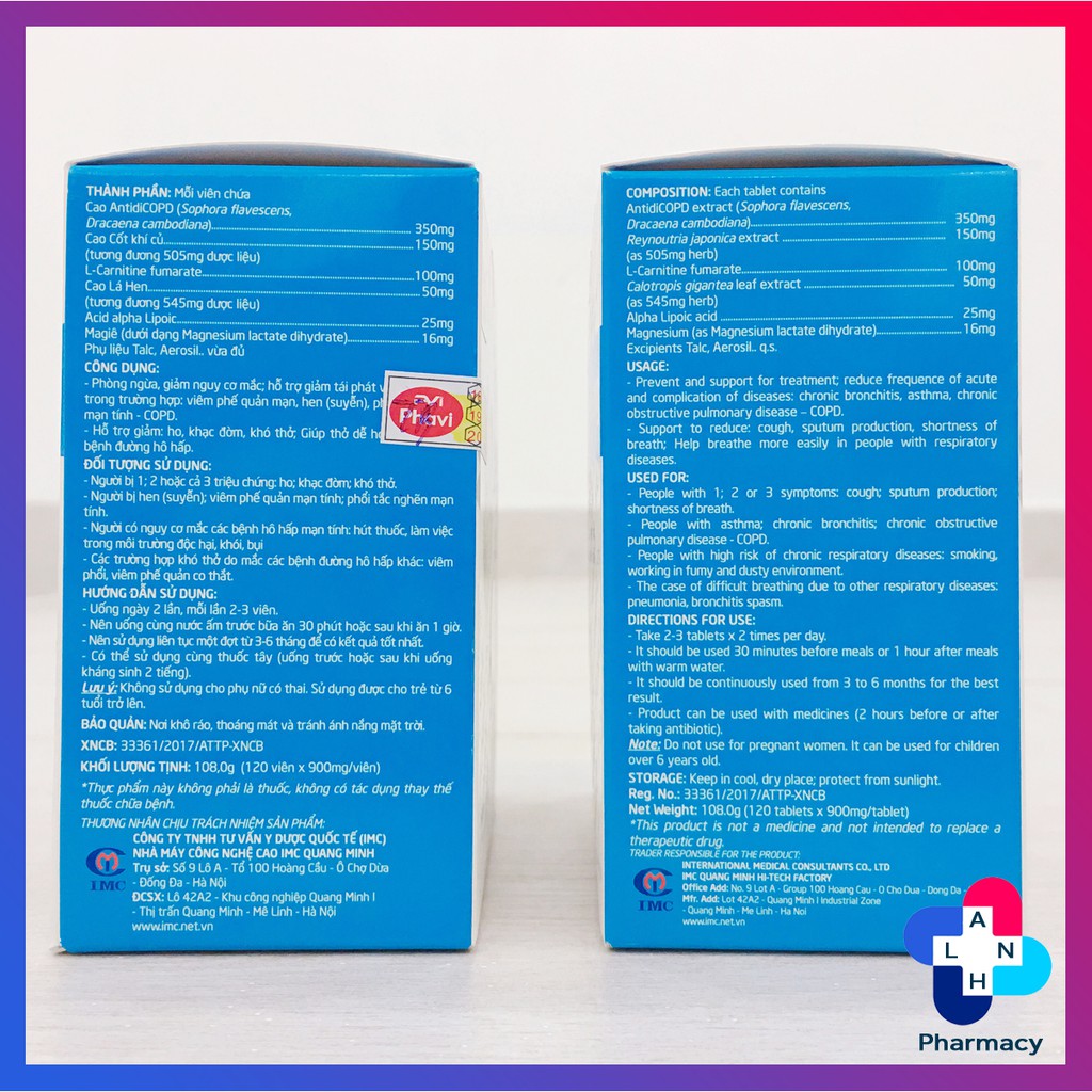 BẢO KHÍ KHANG (HỘP 120 VIÊN) - Giảm tái phát hen suyễn, viêm phế quản mạn, COPD. | BigBuy360 - bigbuy360.vn