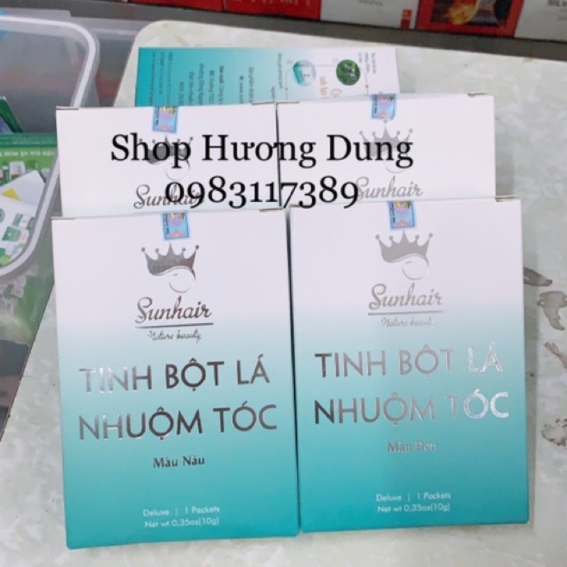 Tinh bột lá nhuộm tóc từ thảo dược Sunhair