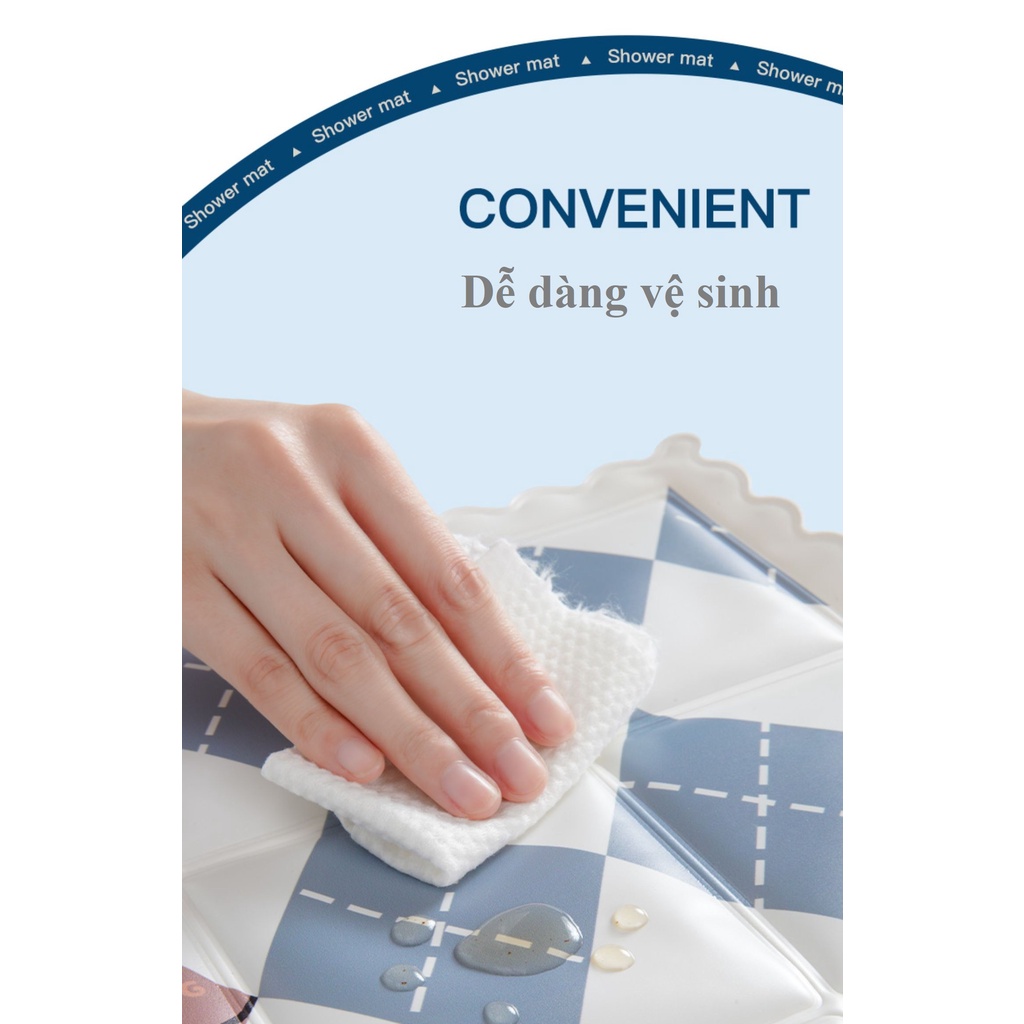 Lót ghế ngồi văn phòng dạng đệm nước hình vuông mát lạnh dễ làm sạch Liminho Shop