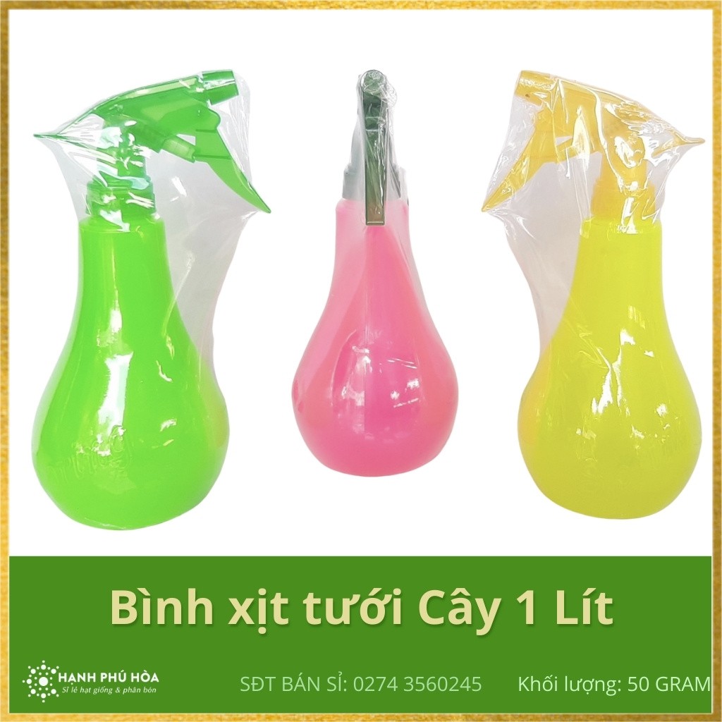 Bình Xịt Màu- Phun Nước- Chăm Sóc Cây Trồng 1Lít - Chất Liệu Nhựa Bền Dùng Để Phun Sương,  Nhỏ Gọn, Dễ Sử Dụng