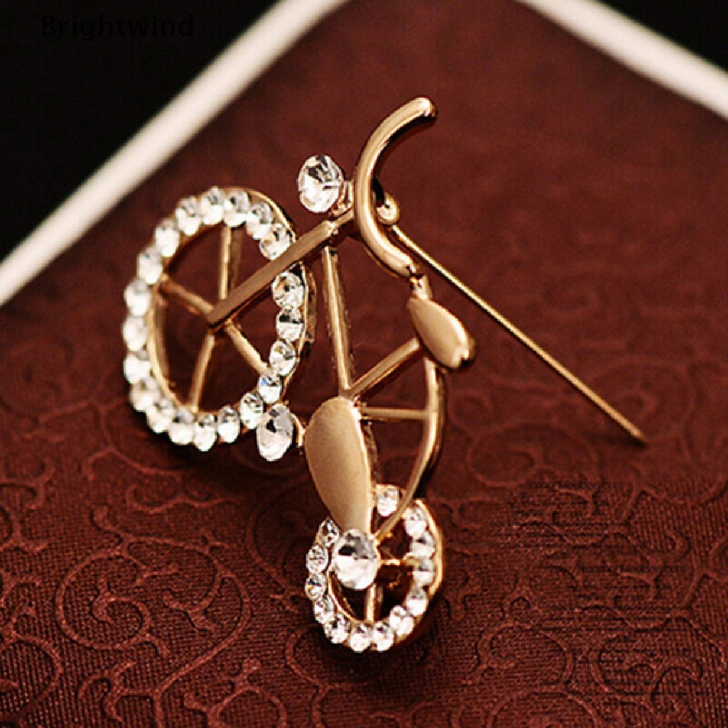 [Brightwind] Women Brooch Pin Fashion Bike Buckle Bicycle Pectoral Flower Gift Brooches Pins Hot Sell
