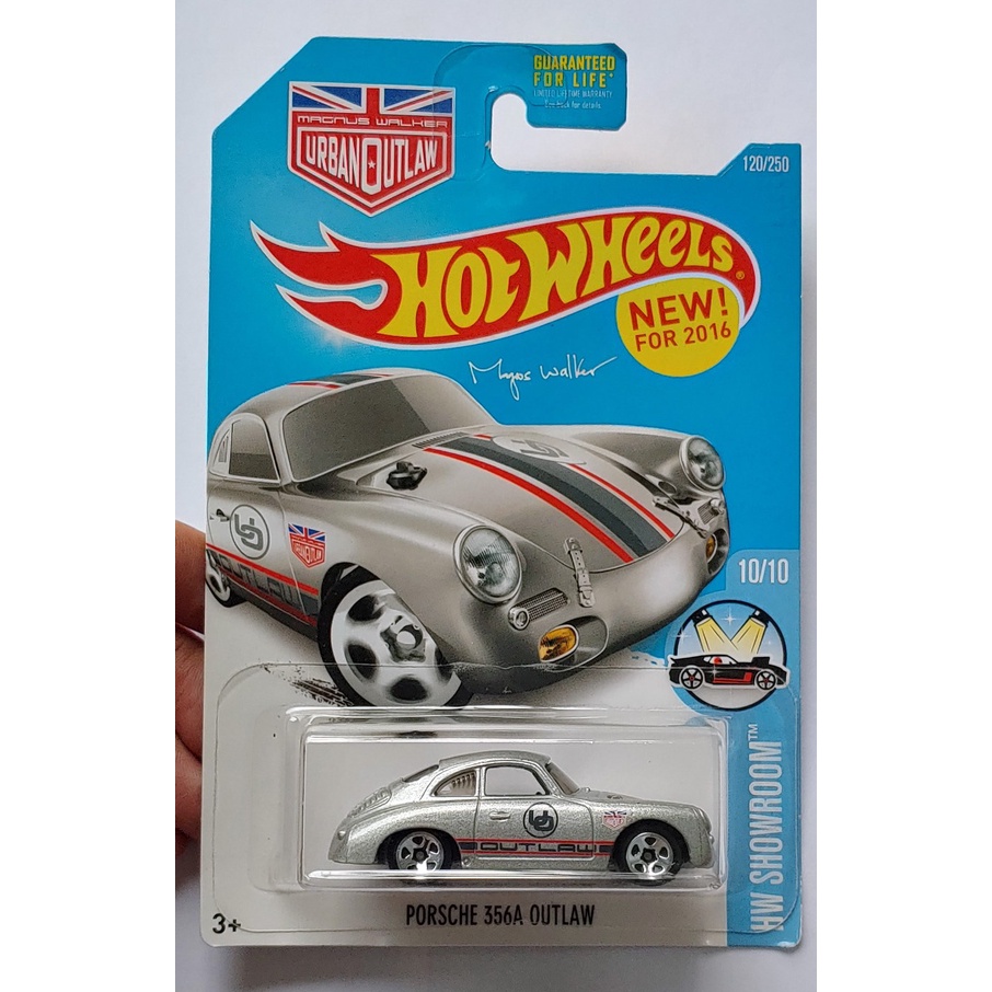 Xe mô hình tỉ lệ 1:64 Hot Wheels T-25-3  Porsche 356a Outlaw xám