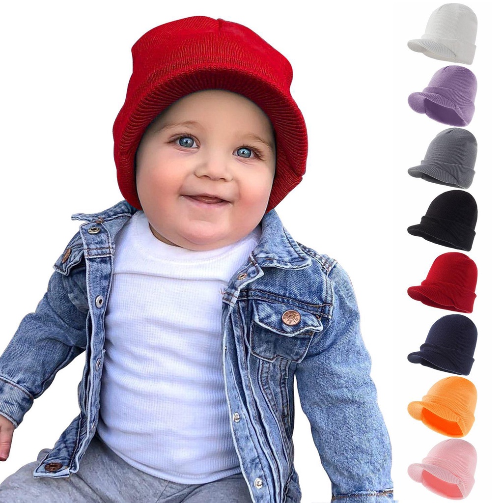 Mũ Len Che Mặt Chống Gió Thời Trang Mùa Đông Cho Bé 1-4 Tuổi