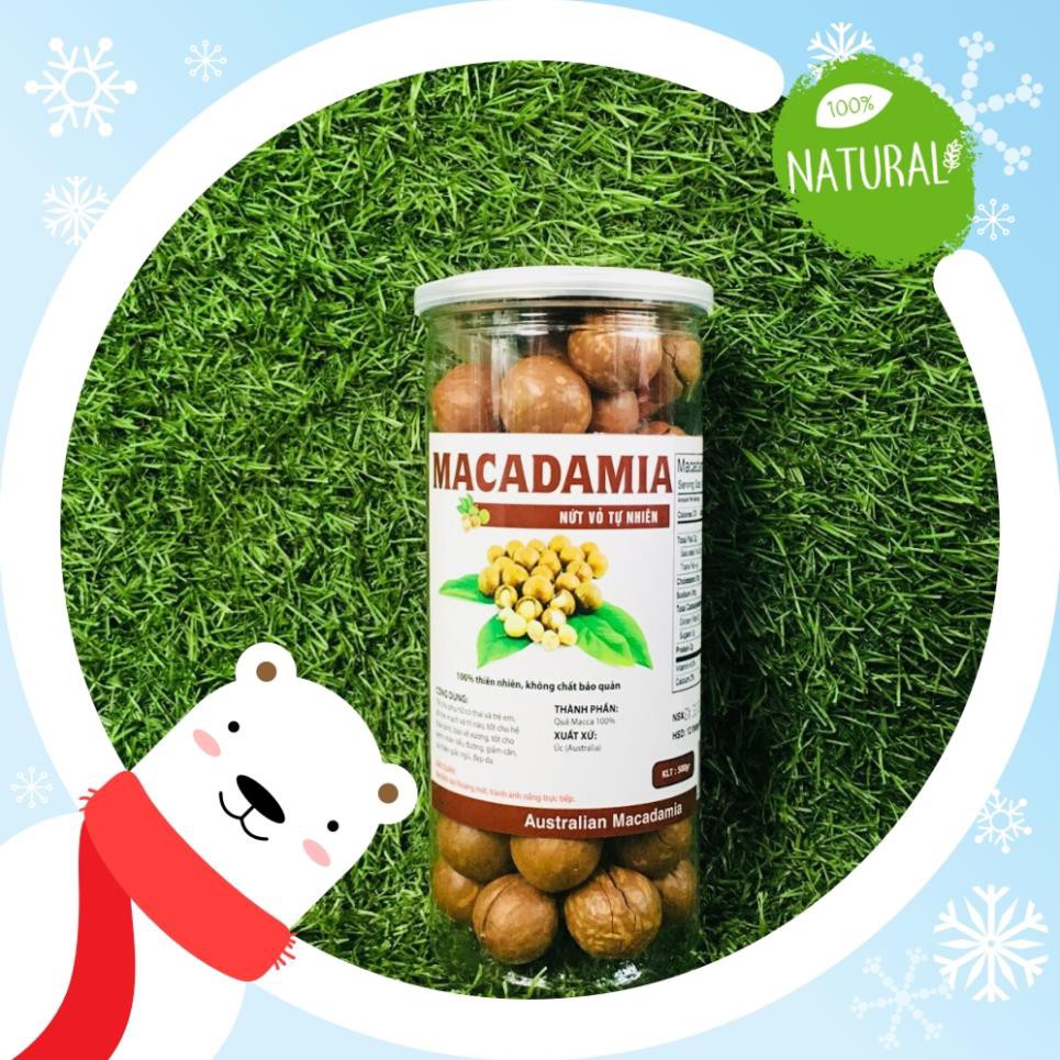 [Mới]  Hạt Macca Úc NỨT VỎ TỰ NHIÊN  TỐT CHO TIM MẠCH & BÀ BẦU  (500g) - Tặng kèm dụng cụ tách vỏ