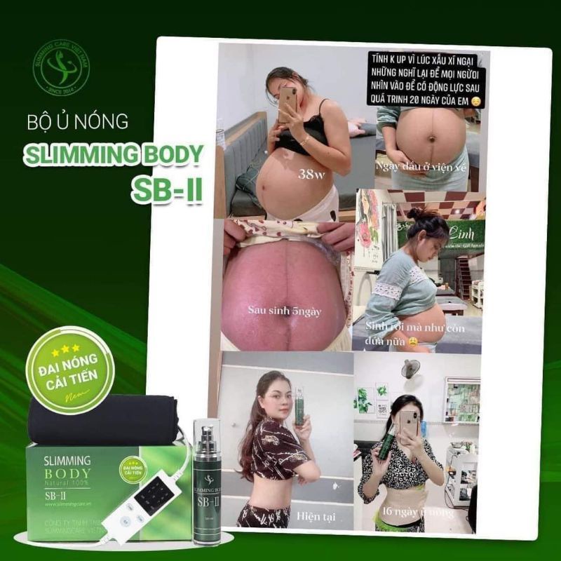 [Chính Hãng] Bộ Đai Quấn Ủ Nóng Cải Tiến Slimming Body SB2 Chính Hãng mới