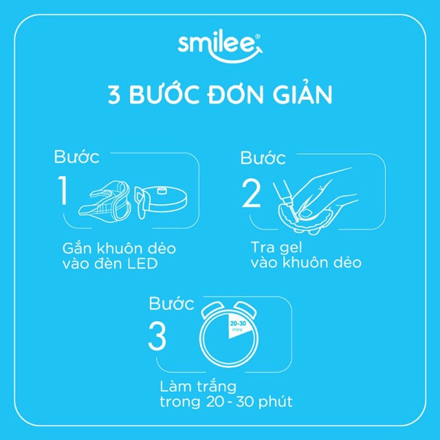 [Hàng Mỹ] Bộ Tẩy Trắng Răng Smilee USA, Trắng Răng 7 Ngày Loại Bỏ Mảng Bám An Toàn Tiện Lợi Dễ Dùng Hiệu Quả Chính Hãng