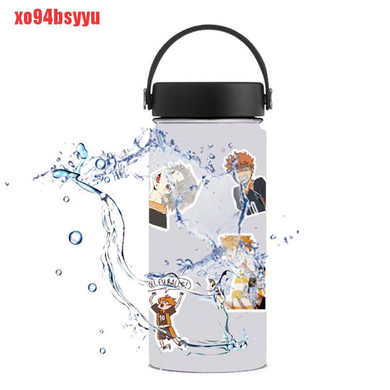 [Xo94Bsyu] 50 Chiếc Anime Haikyuu!! Miếng Dán Trang Trí Laptop Vali Hình Quả Bóng Chuyền Xinh Xắn