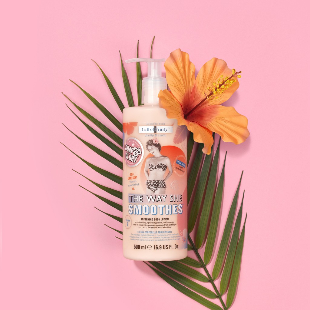 Sữa dưỡng thể Soap and Glory Call of Fruity The Way She Smoothes Softening Body Lotion 500ml