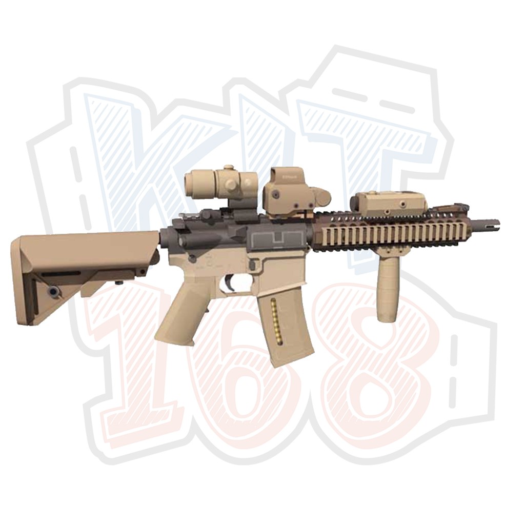 Mô hình giấy đồ chơi lắp ráp MK18 Assault