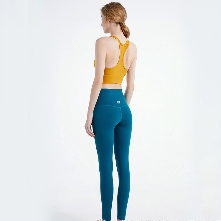 Lululemon     Quần Legging Tập Yoga Lưng Cao 8 Màu Sắc Phong Cách Hàn Quốc