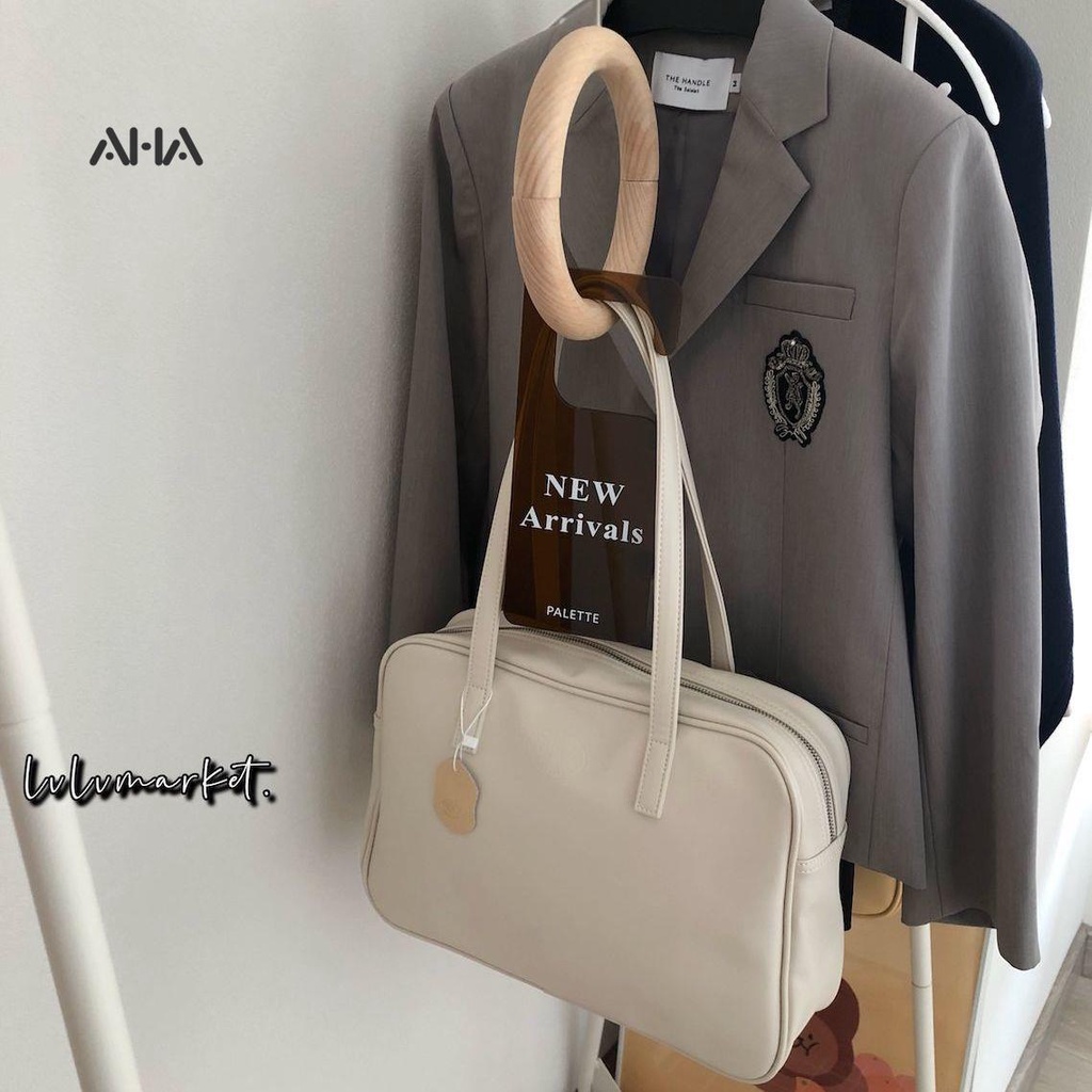 AHA OFFICIAL Túi Tote Đeo Vai Kích Thước Lớn Phong Cách Preppy Nhật Bản Mới Dễ Phối Đồ Cho Nữ