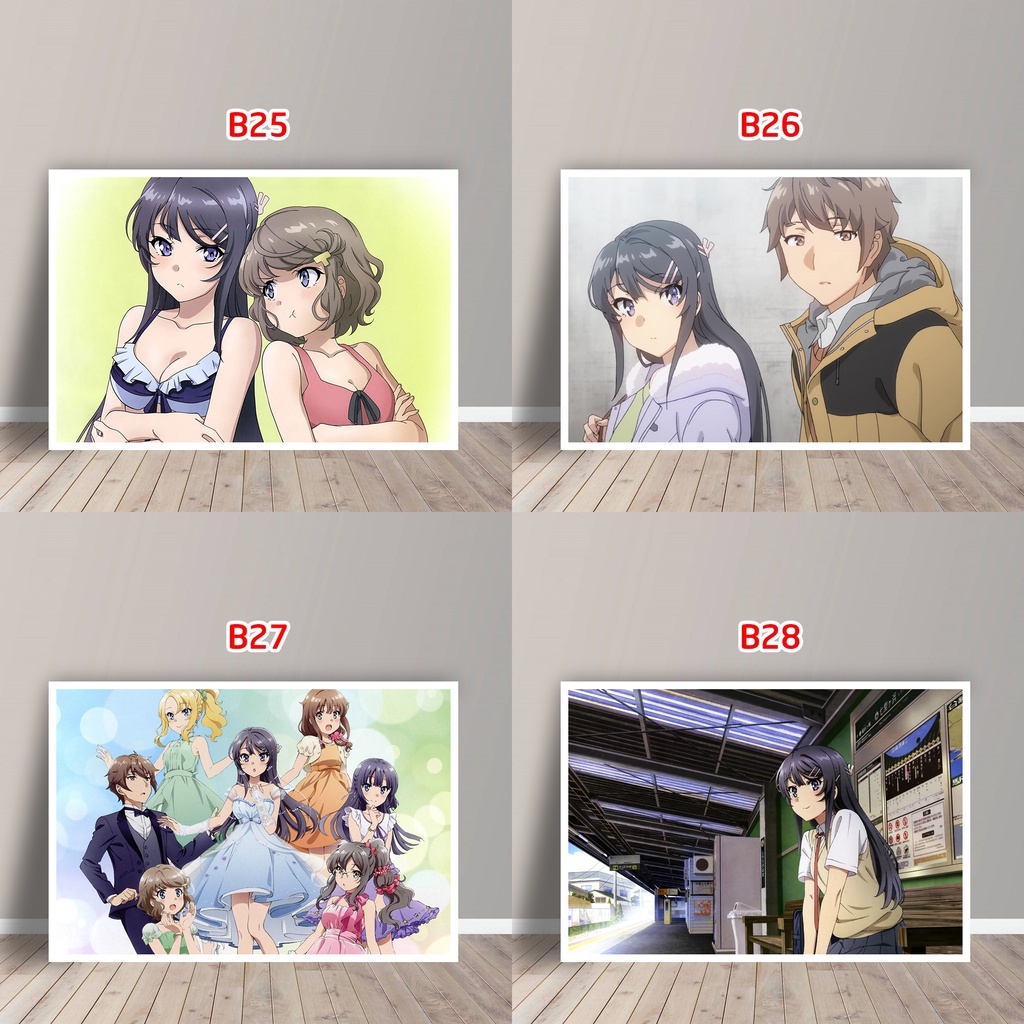 Tấm Postcard Cao Cấp Anime Bunny Girl Senpai