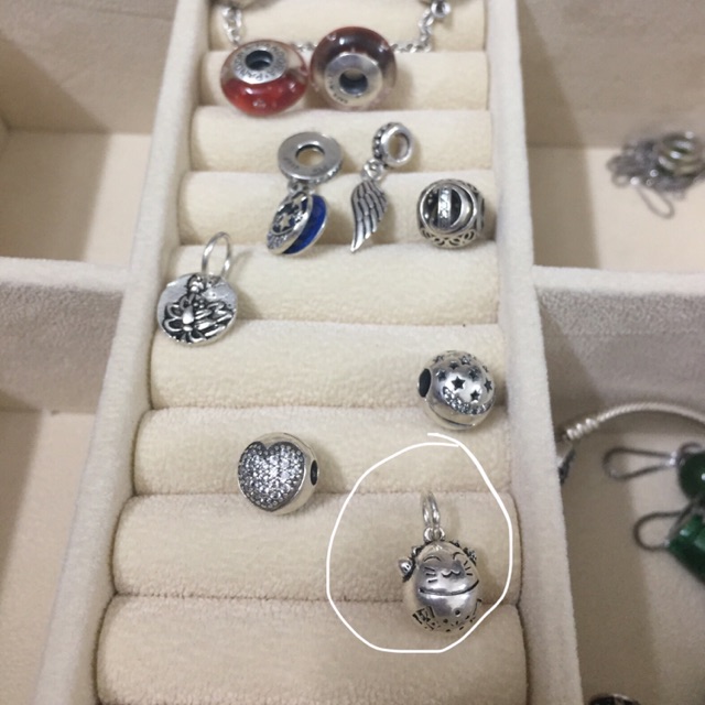 Charm mèo may mắn -ảnh chụp sản phẩm thật