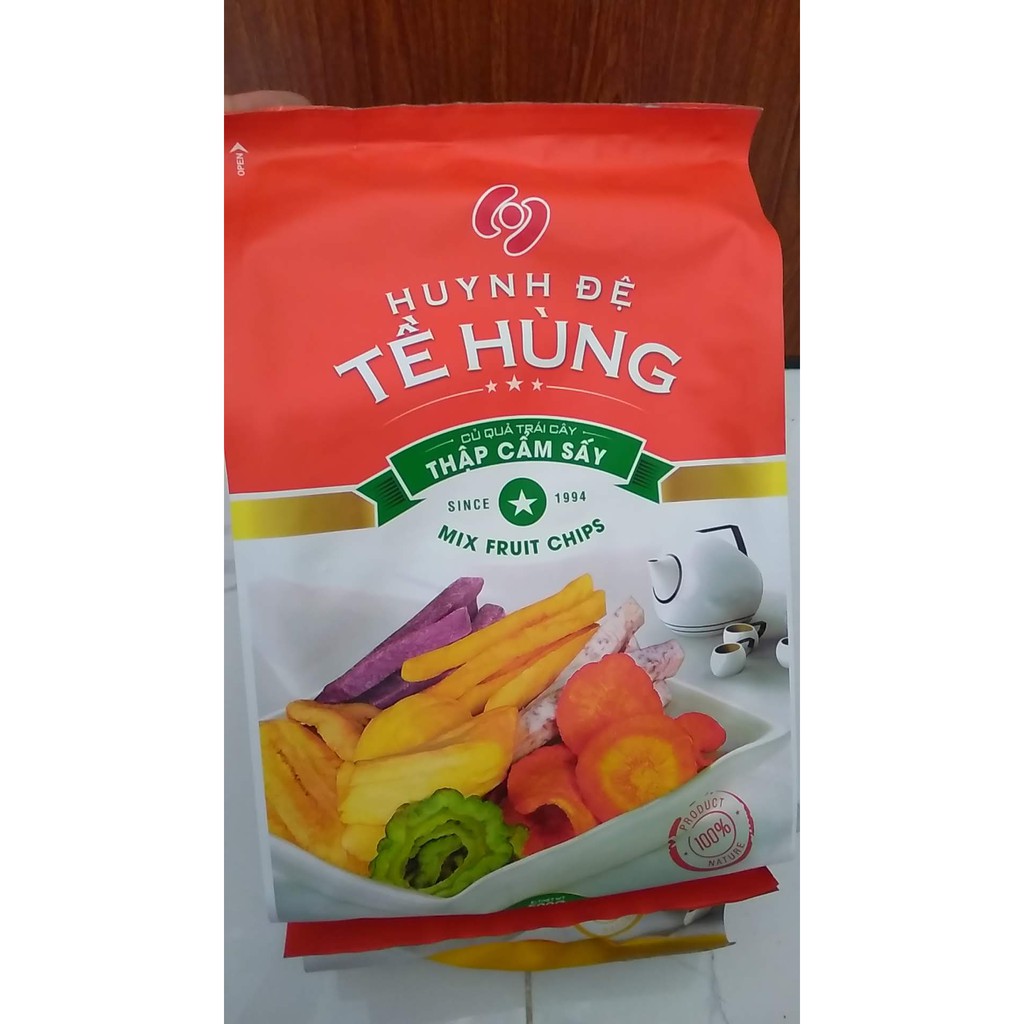 Trái cây, củ quả sấy khô Huynh Đệ Tề Hùng gói 500g