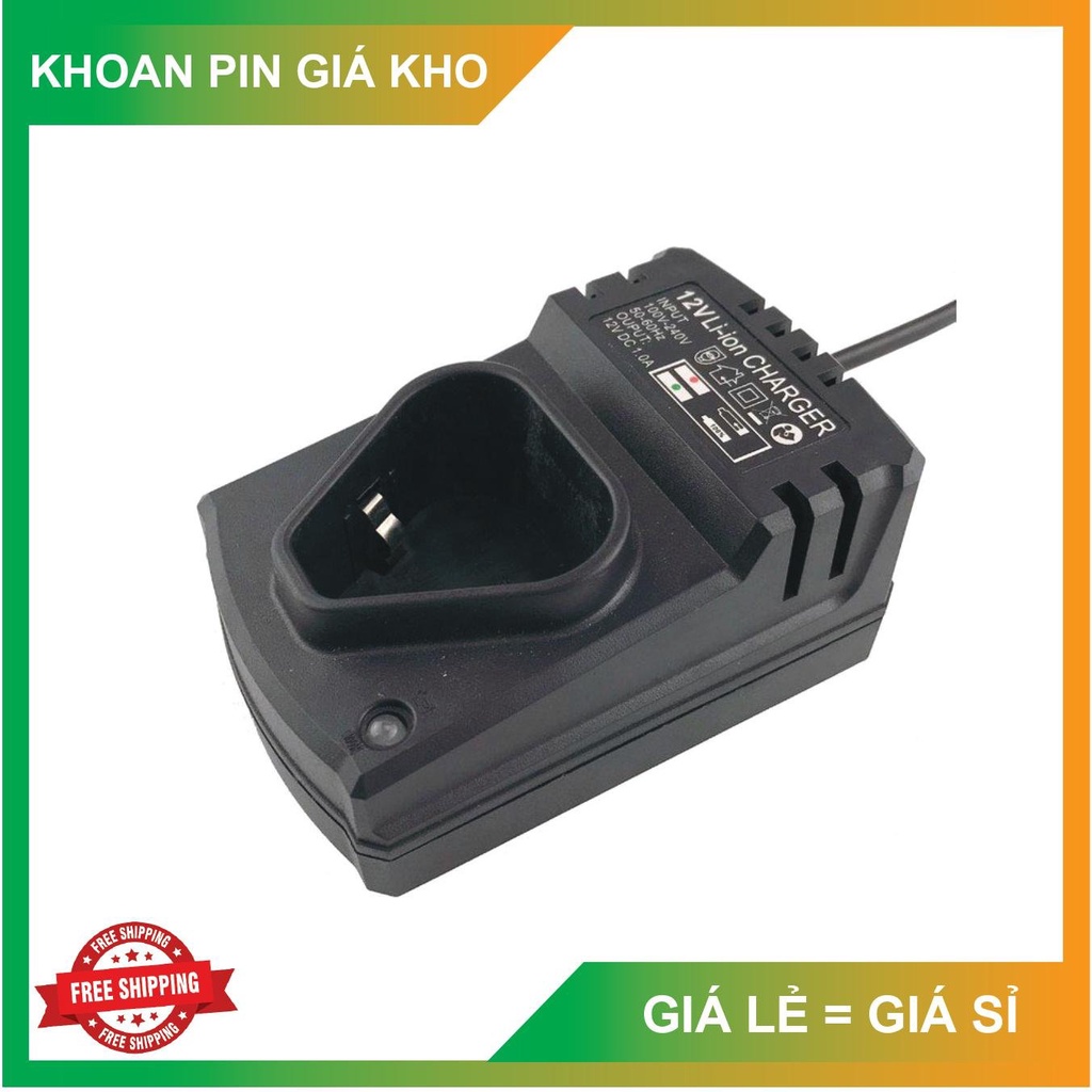 [MỚI] Sạc Pin 12V Sạc Pin Máy Khoan Pin 12V, Sạc Cốc, Sạc Đế