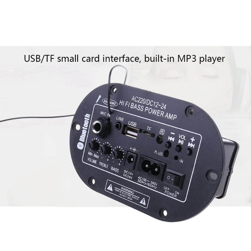 Bảng Mạch Khuếch Đại Âm Thanh Bluetooth 25W Hỗ Trợ USB FM Radio TF DIY