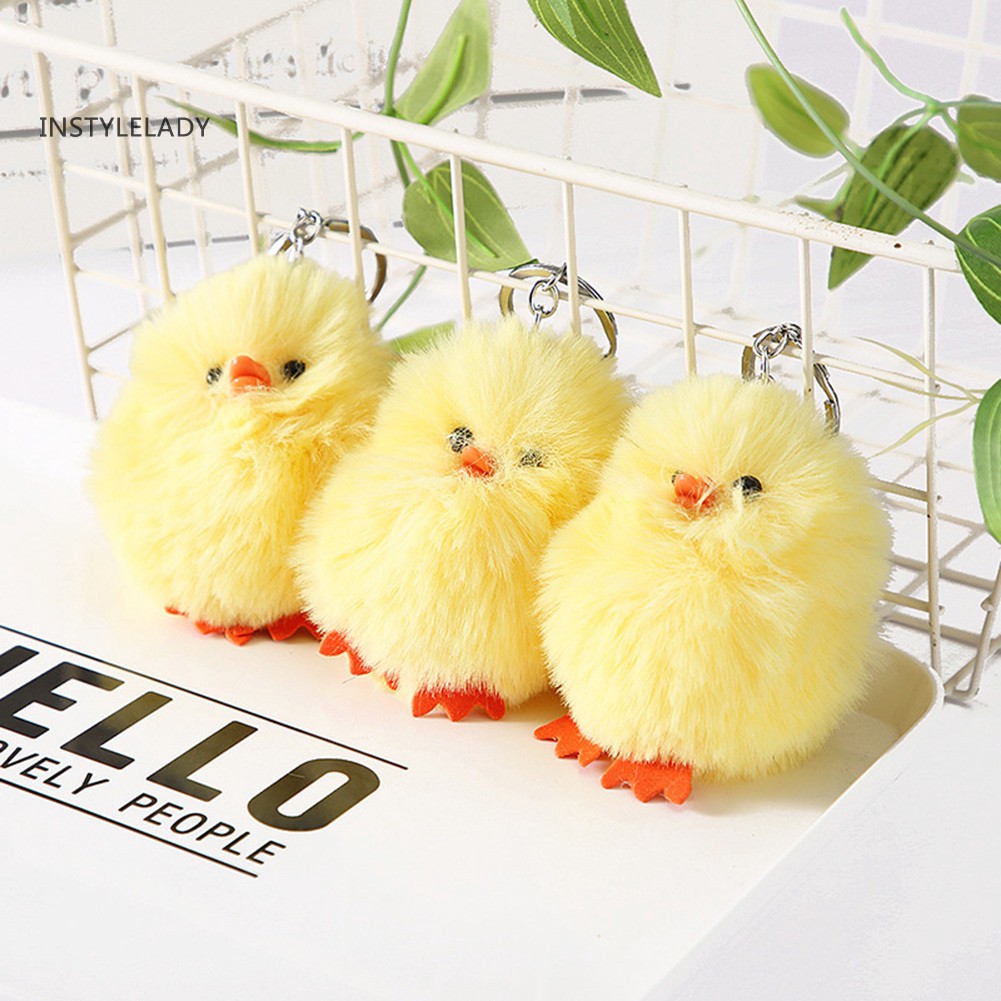 ✌Móc Khóa Hình Gà Nhồi Bông Dễ Thương