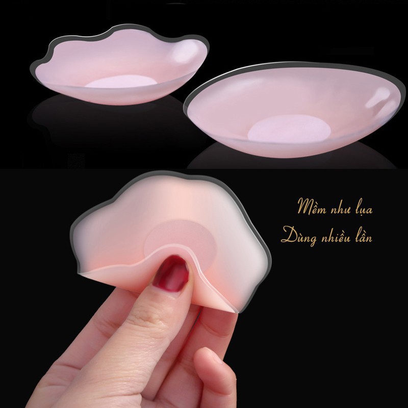 Miếng Dán Ngực ❤️FREESHIP❤️ Hộp 5 cặp dán ti siêu mỏng mềm mại - mã D03