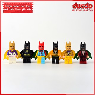 Combo 6 Minifigures siêu anh hùng Batman DC - Đồ chơi Lắp ghép Xếp hình Mini