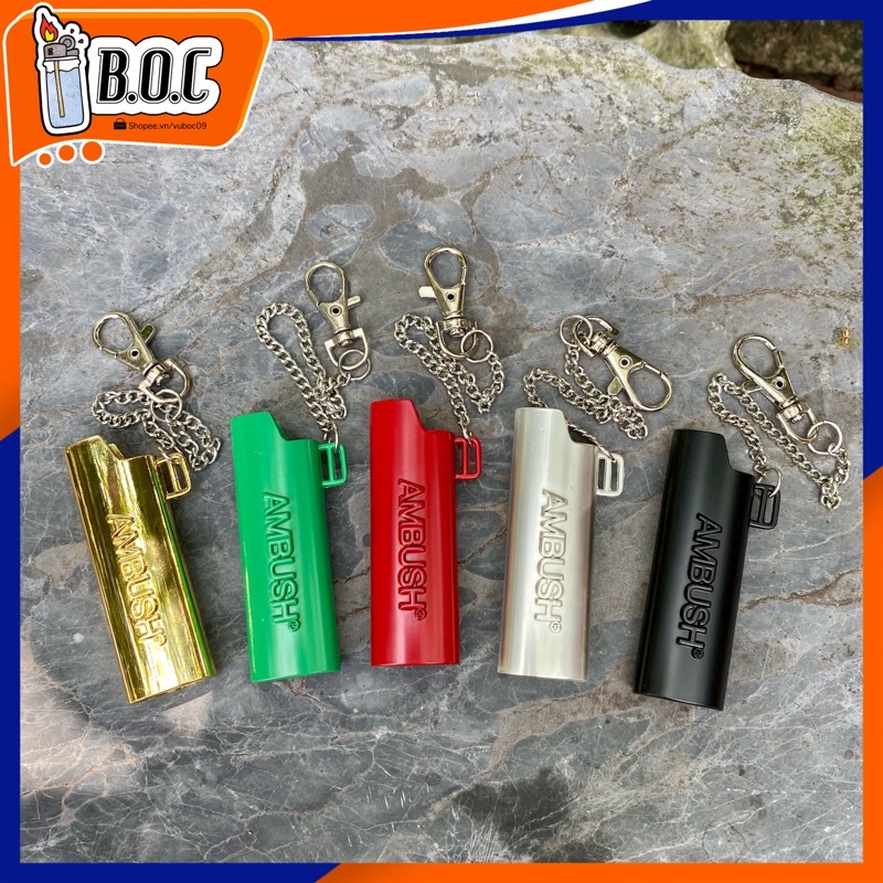 Vỏ Bic j3 Kim Loại - Kèm Dây Móc