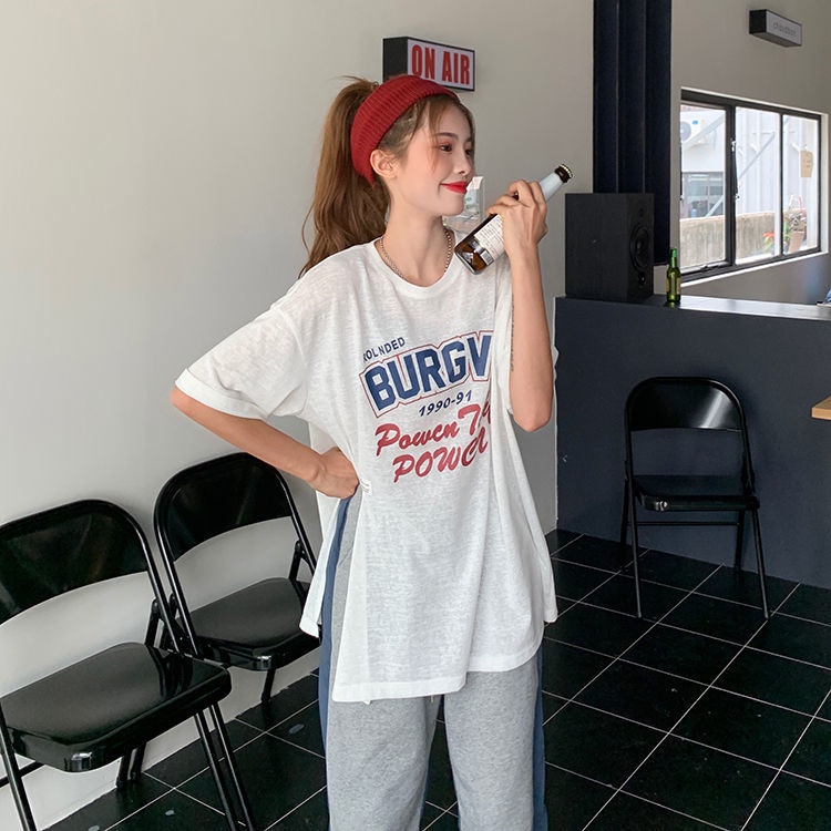 Áo Thun Form Rộng Tay Lỡ Phong Cách Hàn Quốc Dành Cho Nữ