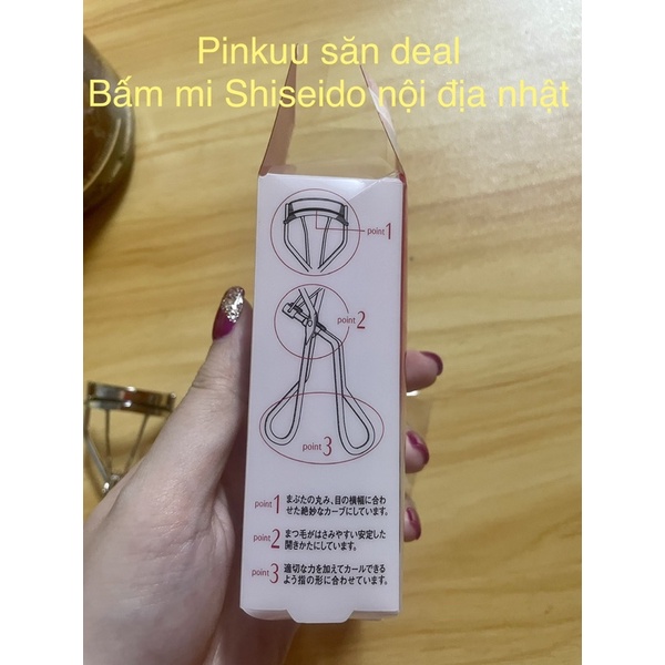 bấm mi Shiseido 213 eyelashcurler kèm dự phòng repalcement rubber