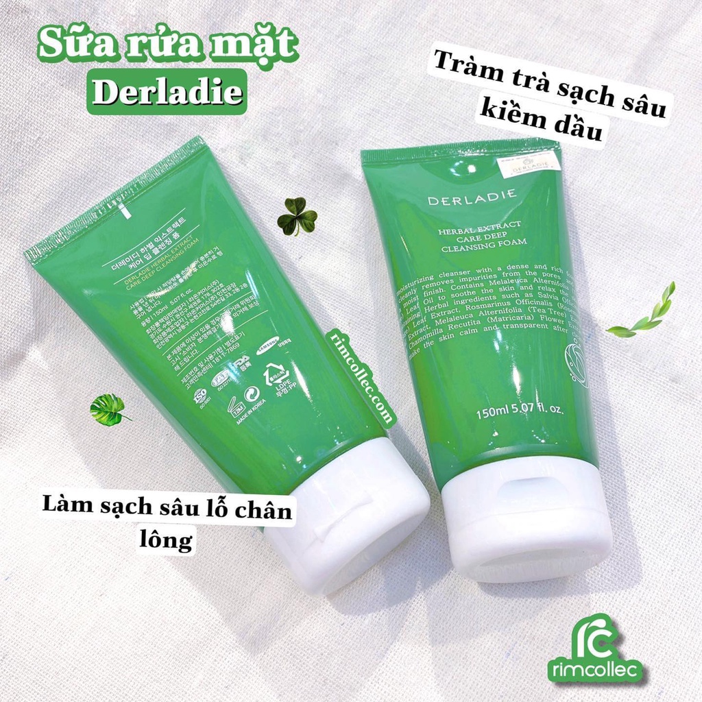 Sữa Rửa Mặt Derladie Tràm Trà Sạch Sâu, Kiềm Dầu 150ml