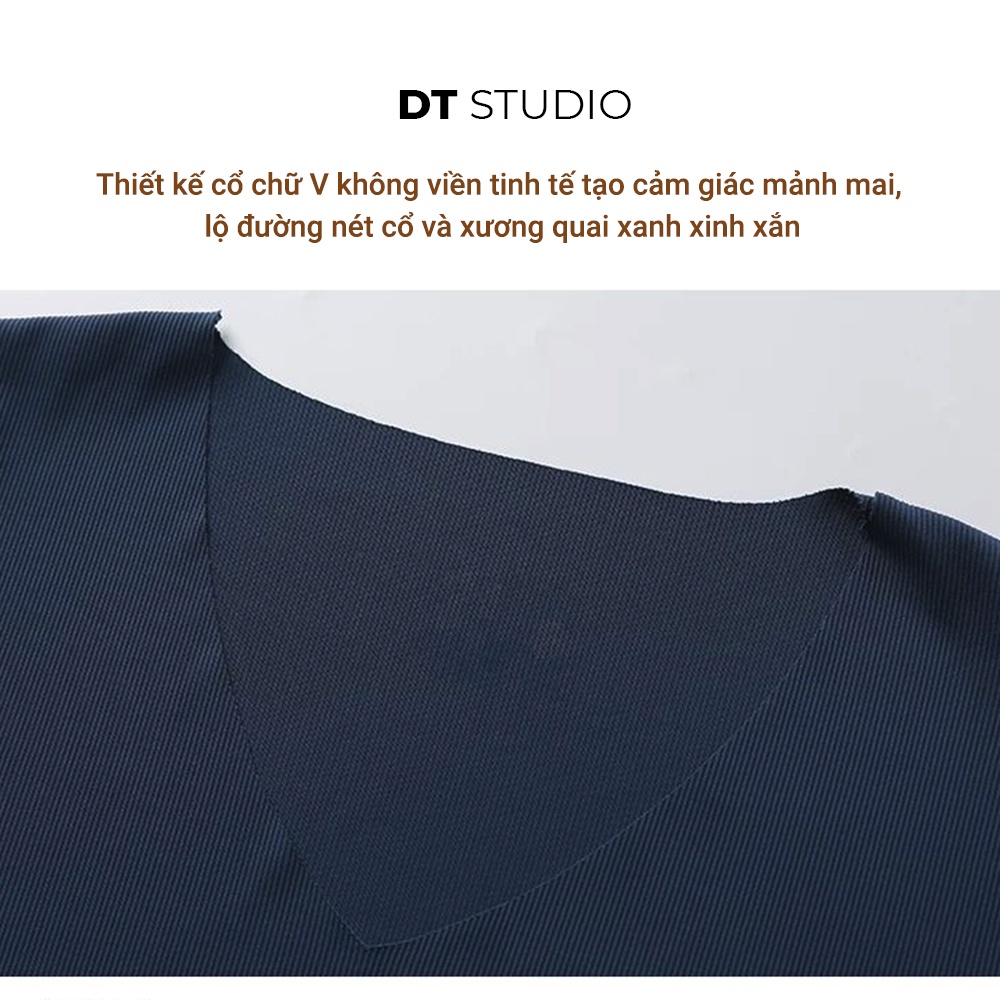 Áo thun nữ phông tăm trơn basic freesize dáng suông co giãn 4 chiều siêu mềm mịn DTSTUDIO
