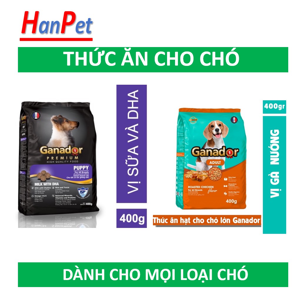 NOVOPET GANADOR KEOS gói 400gr-Thức ăn chó dạng hạt cao cấp (dành cho mọi loại chó) đồ ăn khô cho cún