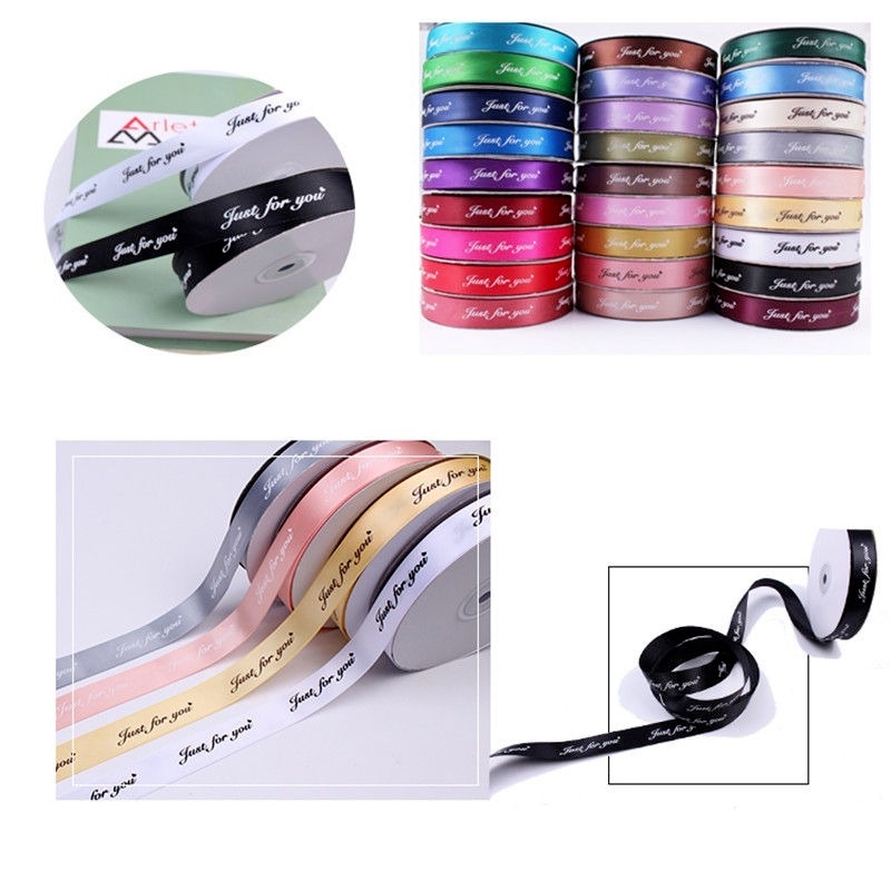 Cuộn Dây Ruy Băng Polyester 25mm * 10m In Họa Tiết Hoa Trang Trí Đa Ứng Dụng