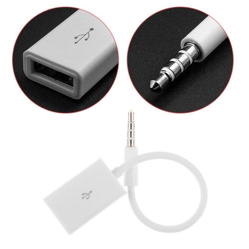 Cáp chuyển đổi âm thanh MP3 cỡ 3.5mm AUX sang cổng USB 2.0
