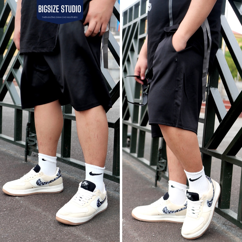 QUẦN ĐÙI TRÊN GỐI BIGSIZE SUTIDIO VẢI SIÊU MÁT DÀNH CHO NGƯỜI BÉO 70kg - 100kg