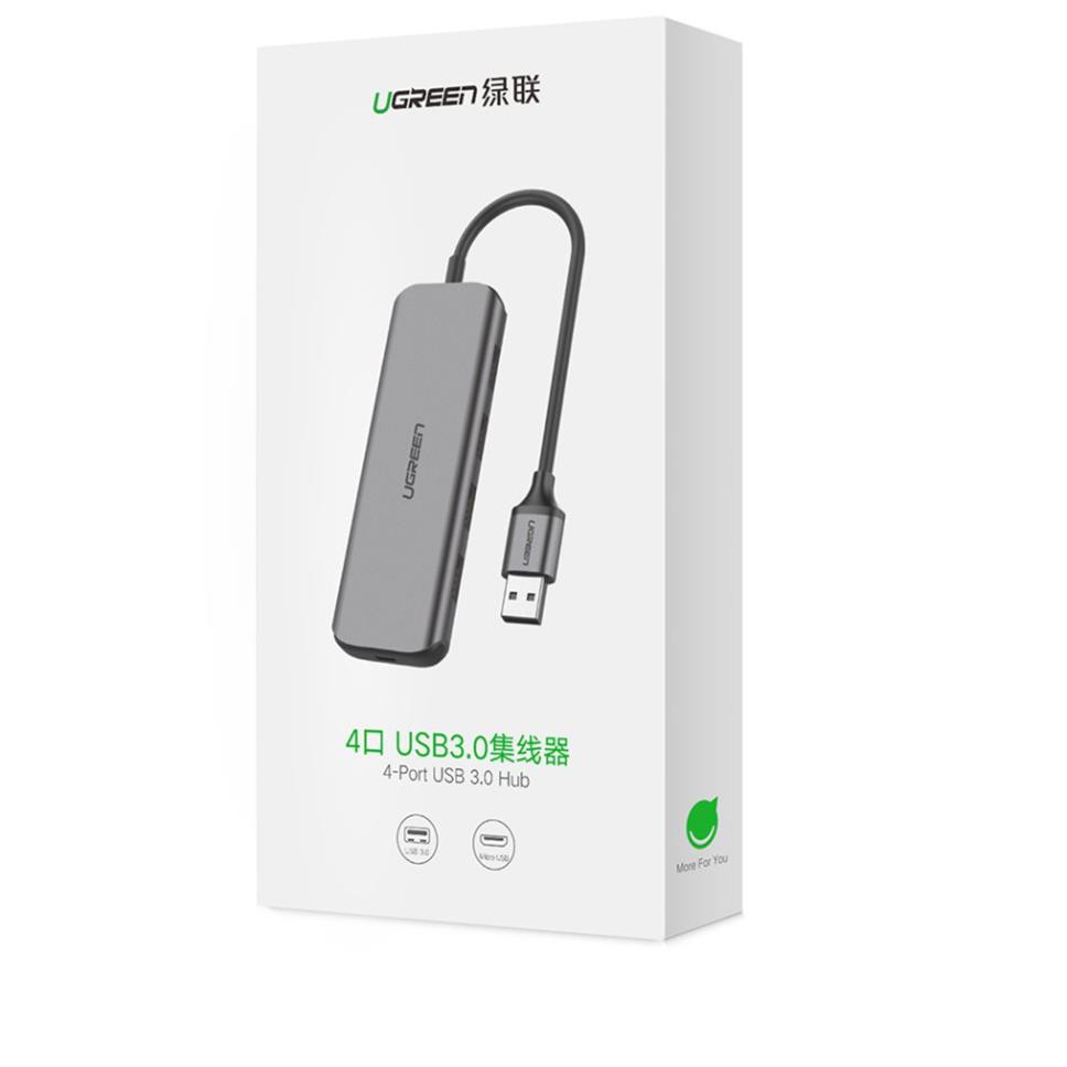 Ugreen 50768 - Hub chia USB 3.0 ra 4 cổng  vỏ nhôm cao cấp ✔HÀNG CHÍNH HÃNG ✔
