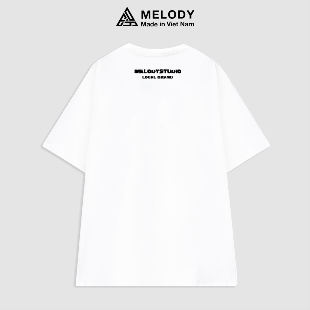 Áo Thun Unisex Nam Nữ Tay Lỡ Form Rộng Oversize Local Brand MELODY, Áo Phông Cotton 100% XIVXII Basic Tee