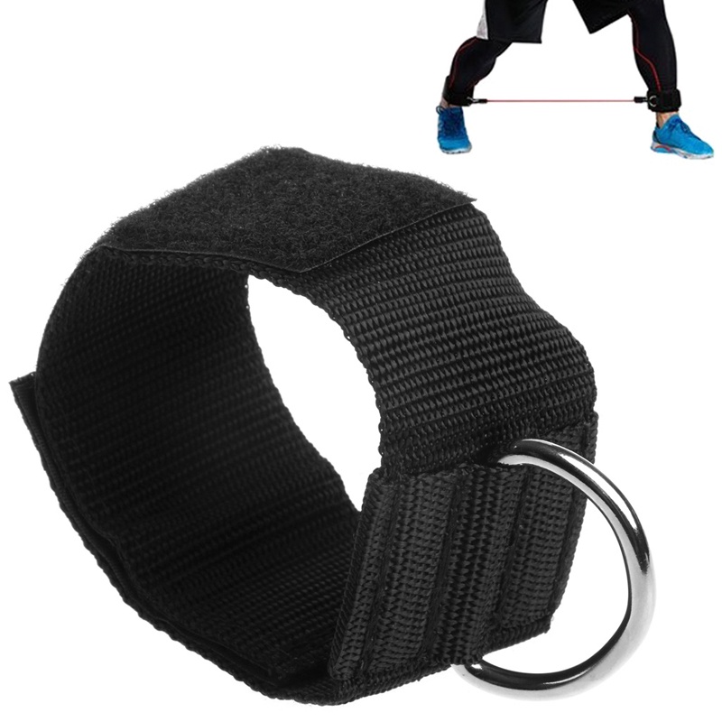 Đai Đeo Mắt Cá Chân Kèm Móc Chữ D Hỗ Trợ Tập Gym