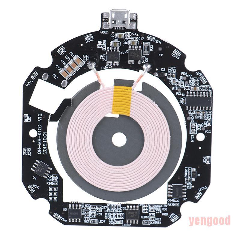 Bảng mạch sạc nhanh không dây 10w/ 15w Qi Pcb