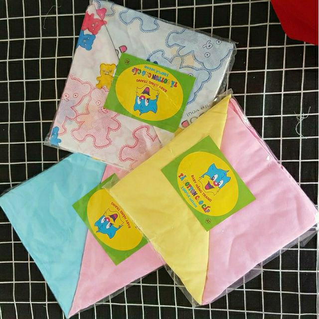 (10chiếc) Tã chéo màu cotton trẻ sơ sinh