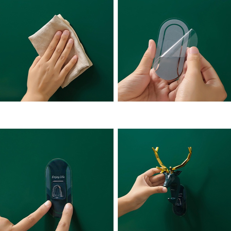 Móc Treo Đồ Gắn Tường Hình Đầu Hươu Độc Đáo