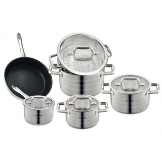 Bộ nồi inox cao cấp ARBER kèm xửng hấp, bắt từ tốt