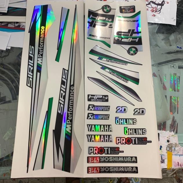 Tem Chế Sirius BMW Loại 7 Màu Chống Phai 09183 Cao Cấp